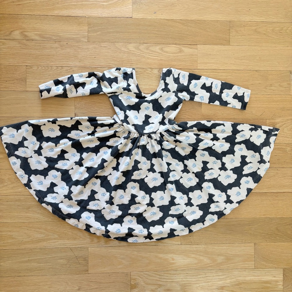 Alice and Ames Ballet Dress black and white poppy print size 4/5